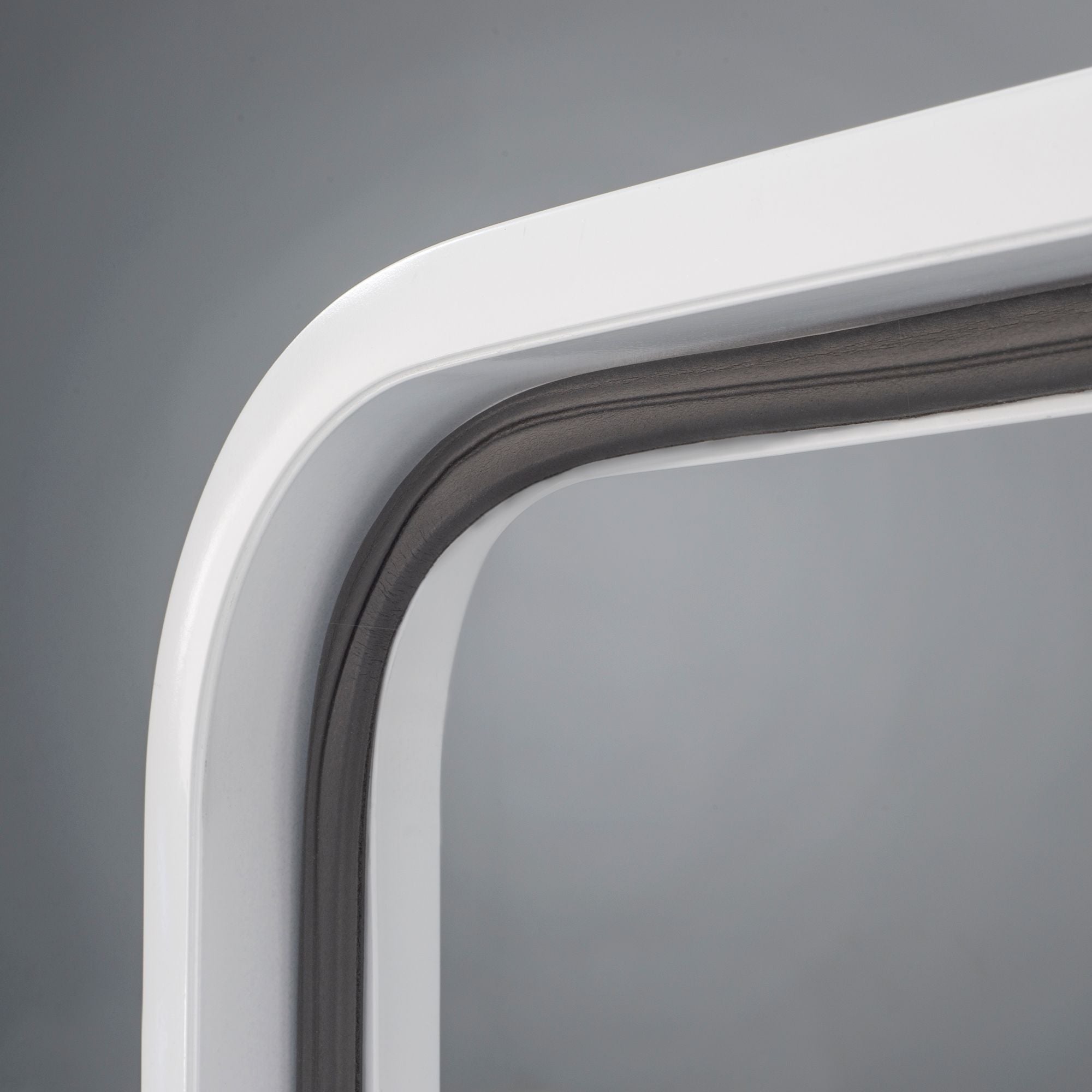 RV Compartment Door | Round | White | 24" X 12"