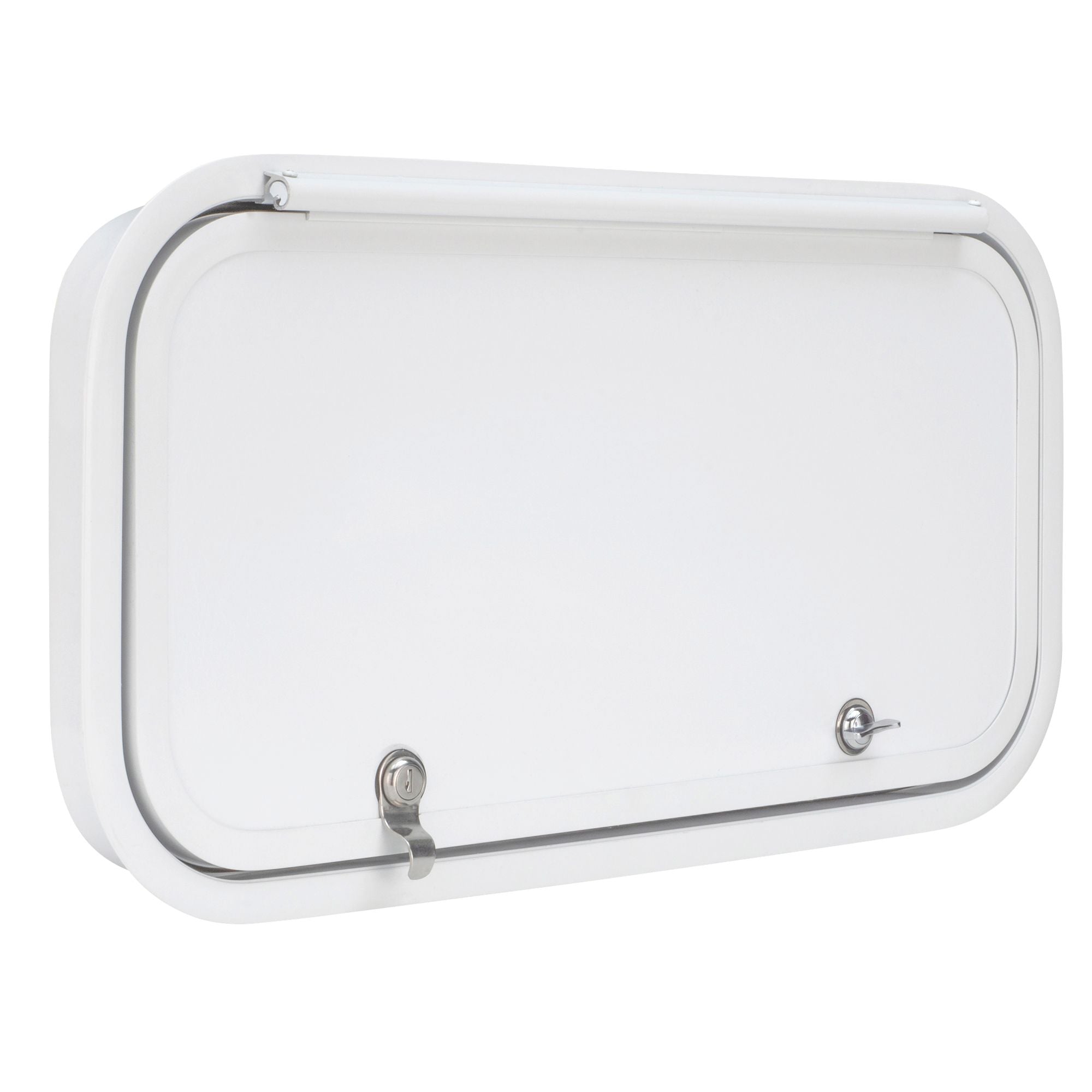 RV Compartment Door | Round | White | 24" X 12"