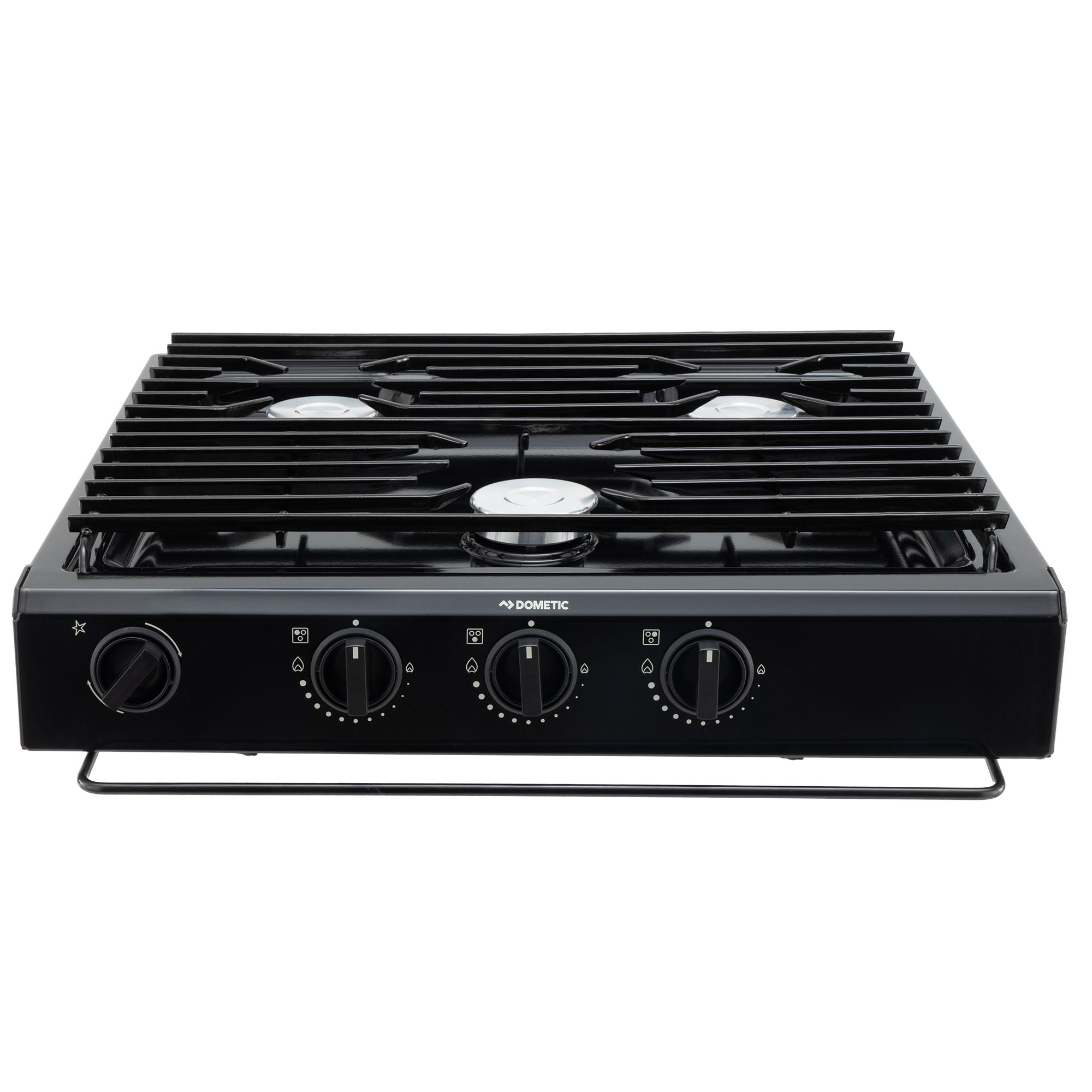 Dometic RV 3-Burner Gas Cooktop | Piezo Ignition | Black