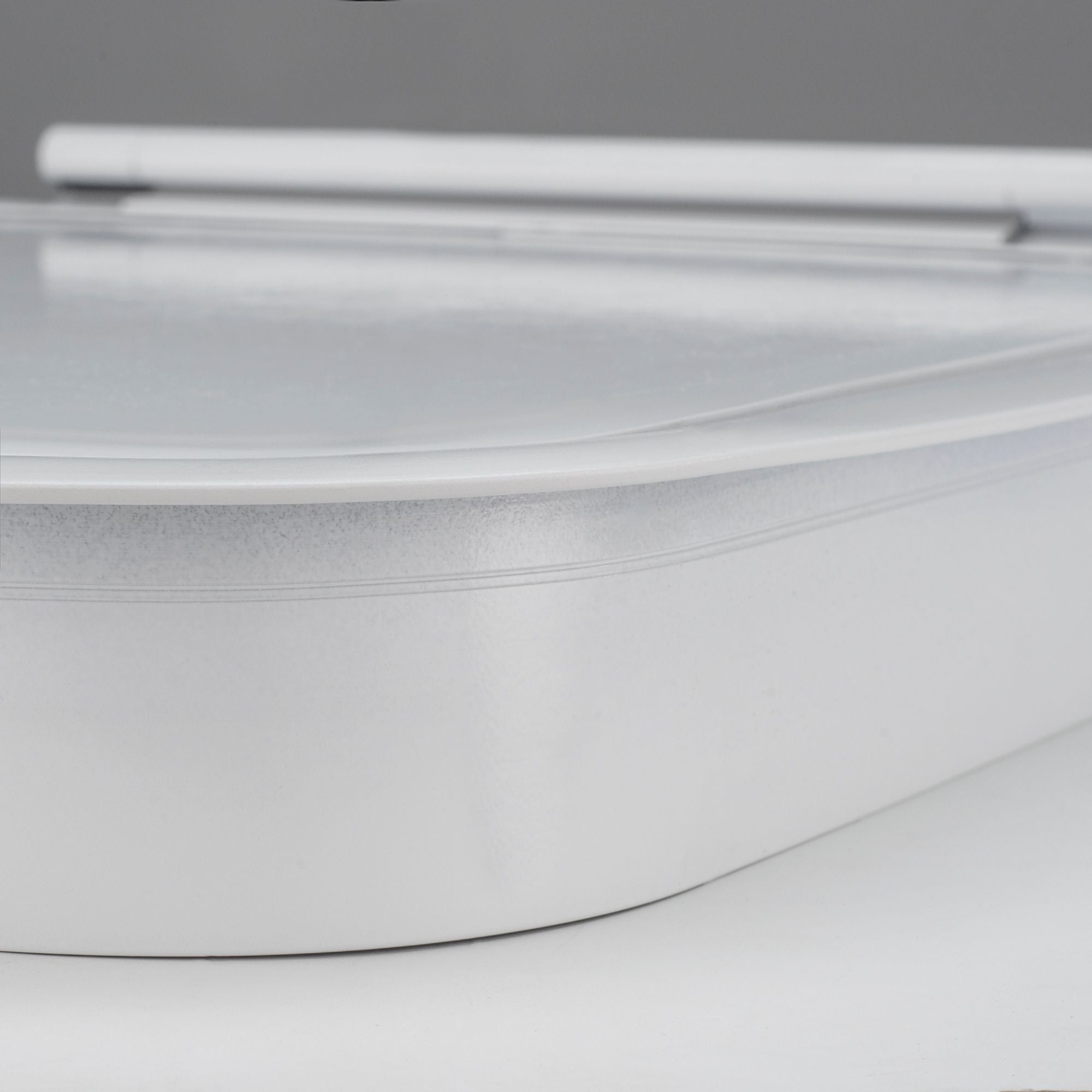 RV Compartment Door | Round | White | 13" X 13"