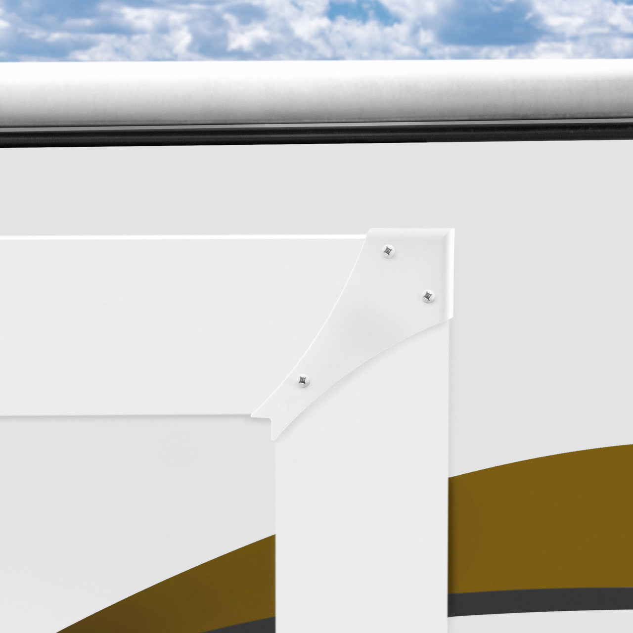 RV Corner Trim Cover for Slide Out | 4.5" Curved Arrow