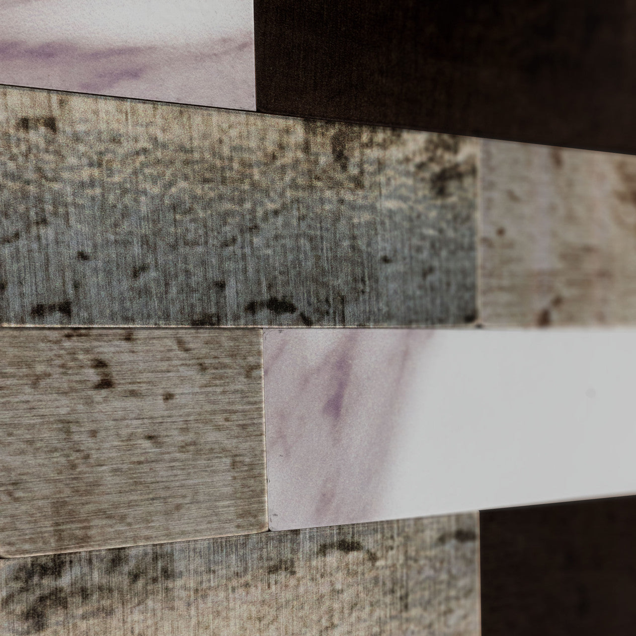 RV Backsplash Peel and Stick | Artic Stone Mosaic Tile | 12" x 12"