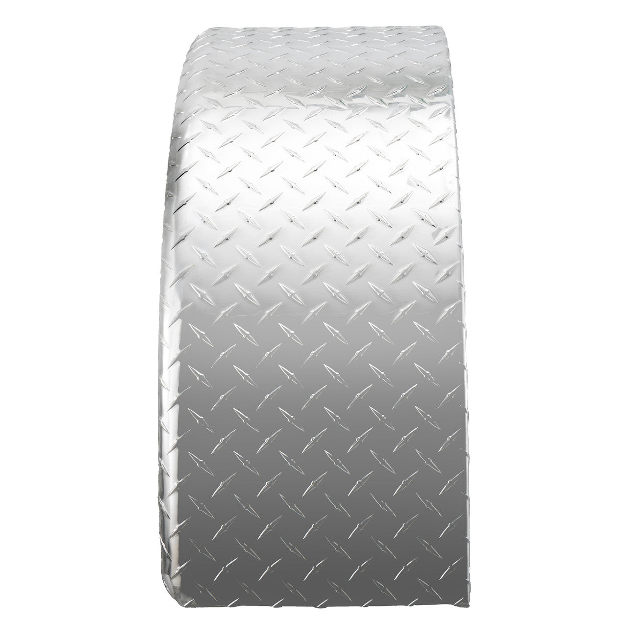Trailer Fender | Aluminum Diamond Plate | Round Top | 8" x 34" x 17"