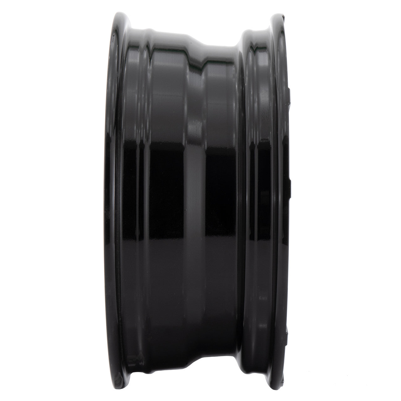 RV Aluminum Wheel T08 | Black Machine Finish for Trailers