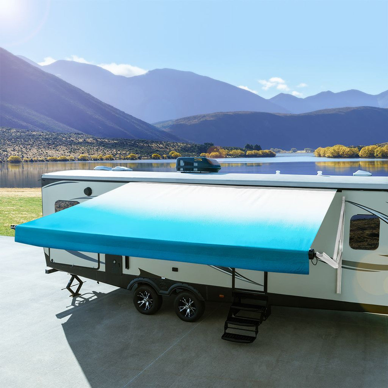 RecPro RV Awning Electric Assembly | White