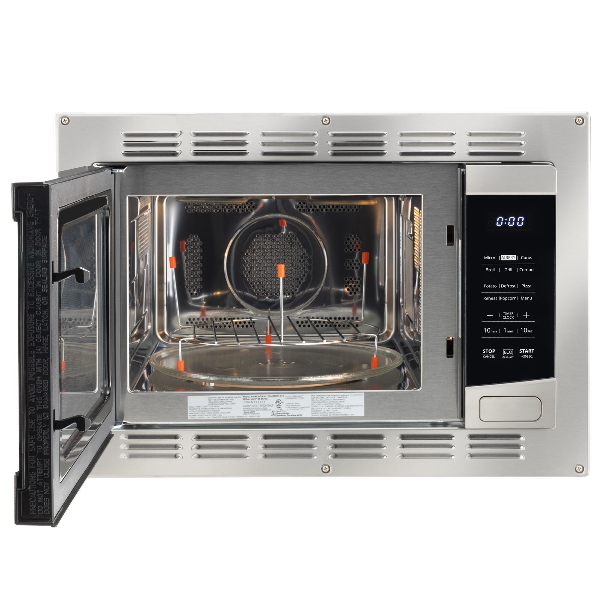 RV Microwave 1.0 CF. | Stainless Steel | Convection and Air Fryer | Replaces High Pointe and Greystone