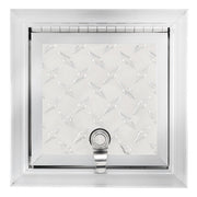 RV Compartment Door | Square Diamond Plated | 7" X 7"