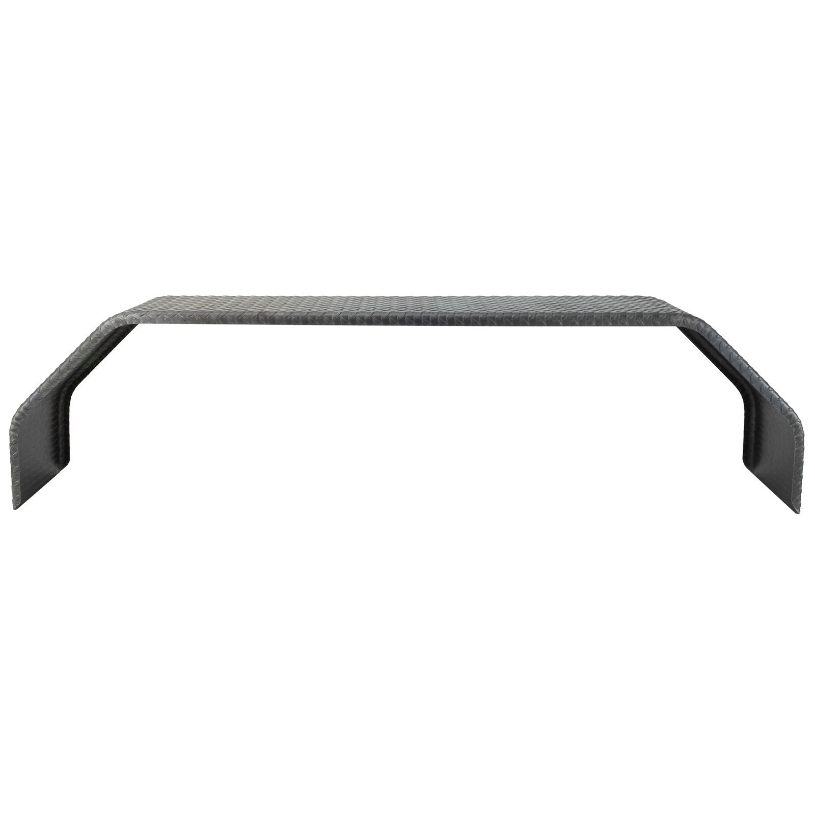 Steel Diamond Plate Flat Top Tandem Trailer Fender | 10" x 72" x 19 ¾"