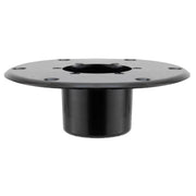 Heng’s RV Table Pedestal Base | Flush Mount Black & Chrome