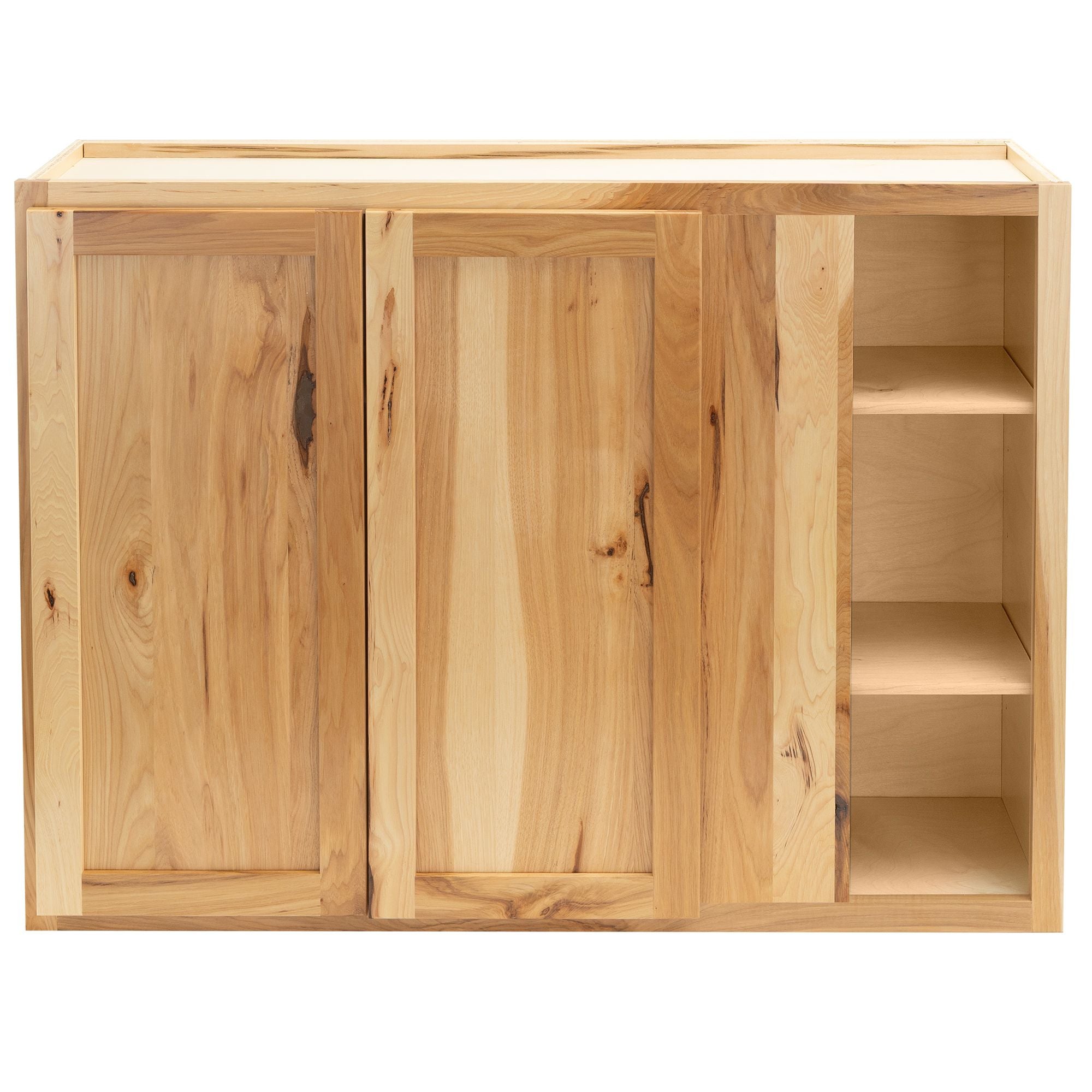 RV Blind Corner Wall Cabinet | Rustic Hickory