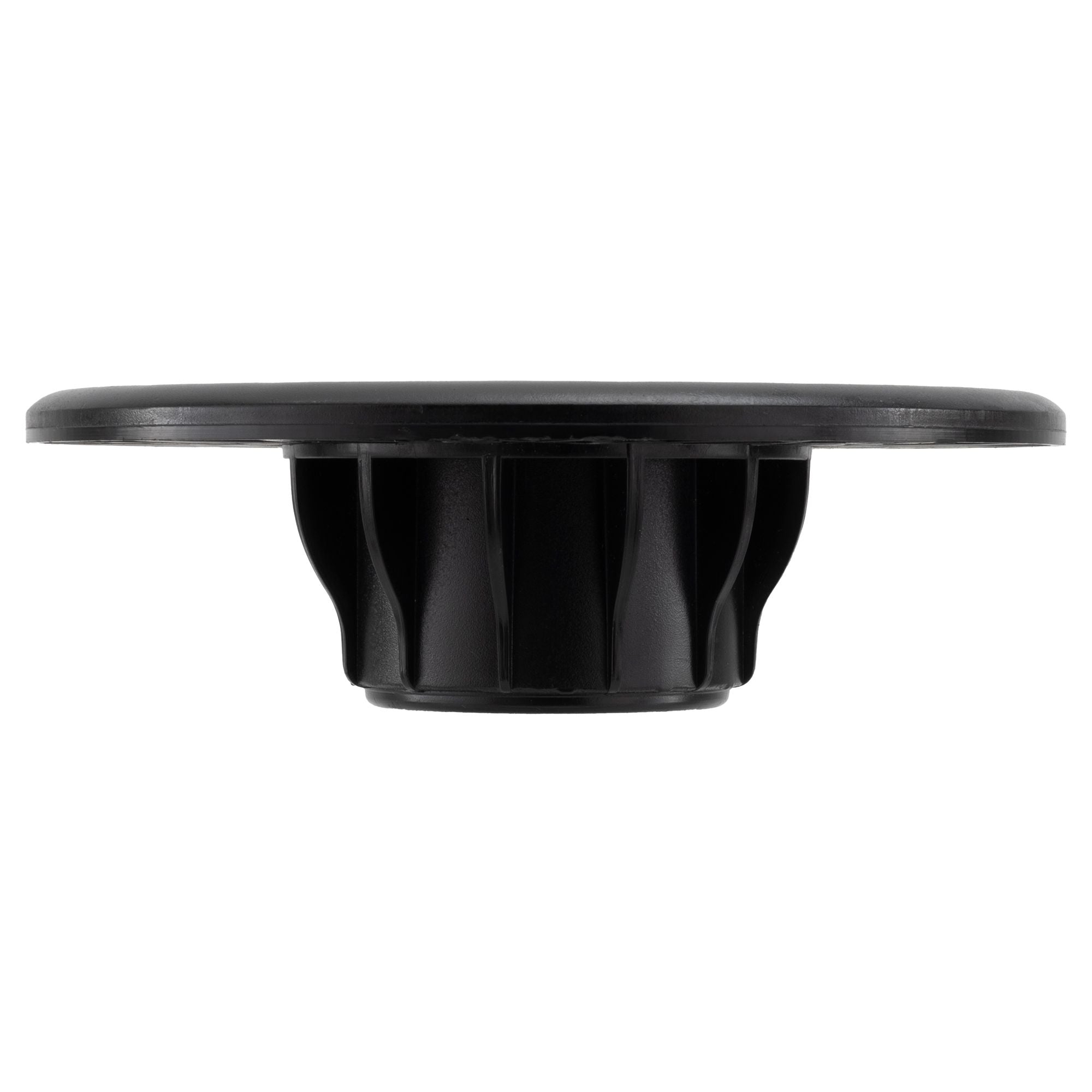 Flush Mount RV Table Pedestal Base | Black & Chrome