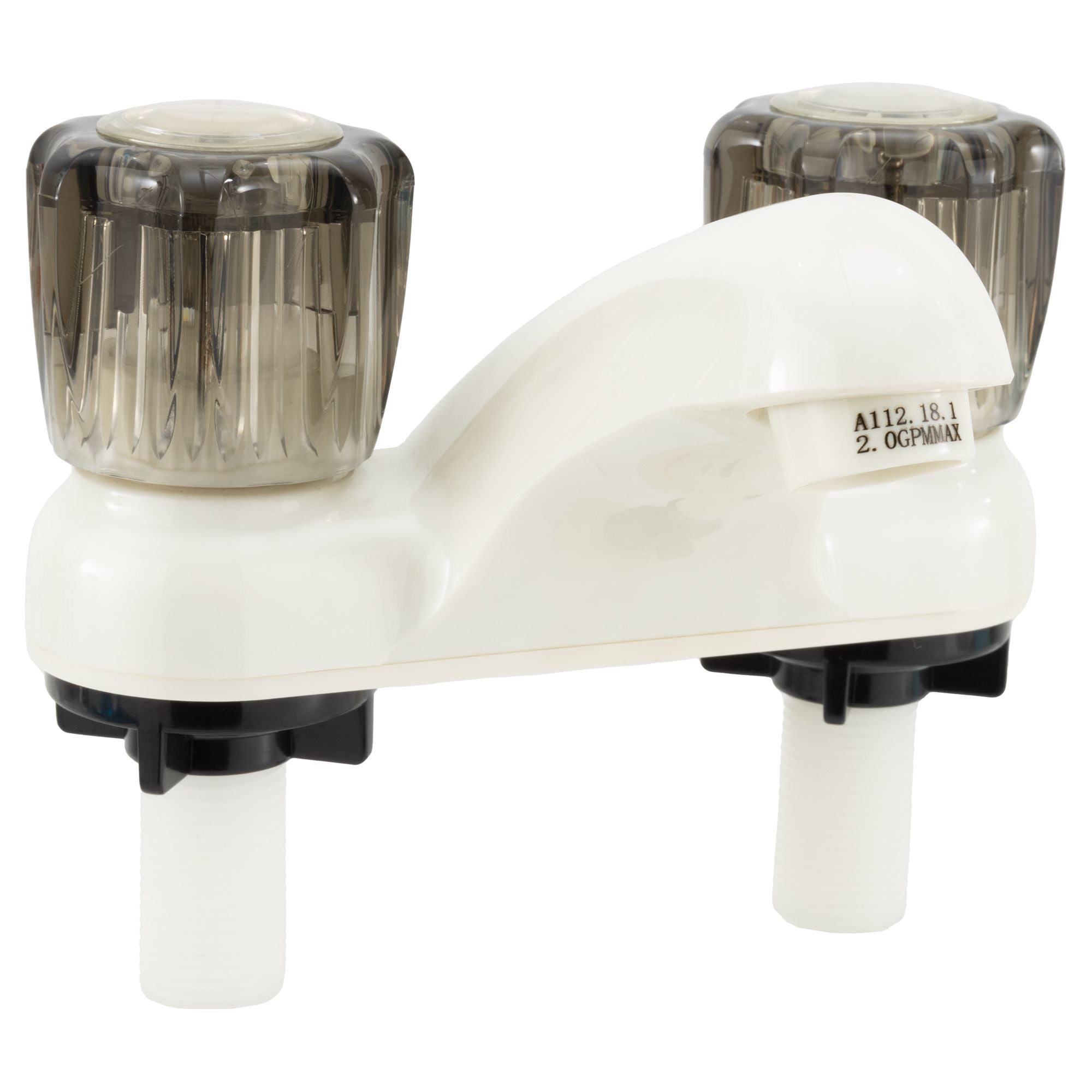 Dura Faucet RV Bathroom Faucet | Two Handle Faucet | Smoked