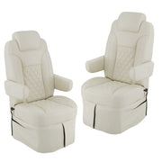 Camper Comfort RV Captain's Chair Set | Driver and Passenger | Ultrafabrics® Brisa® Original Birch