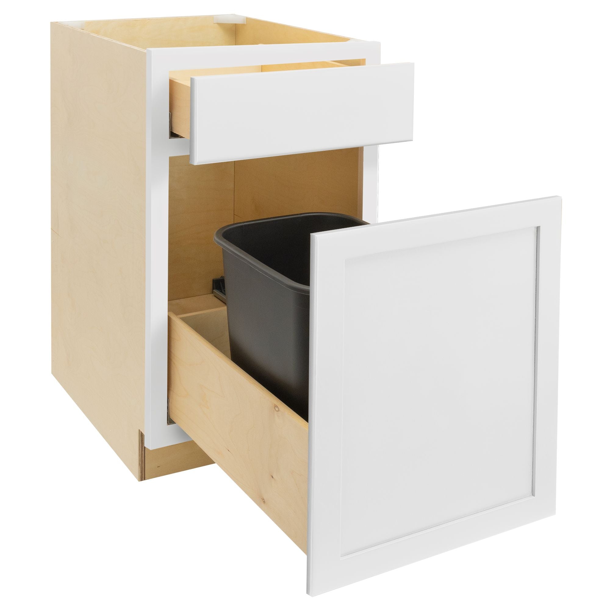 RV Waste Basket Base Cabinet | Pure White