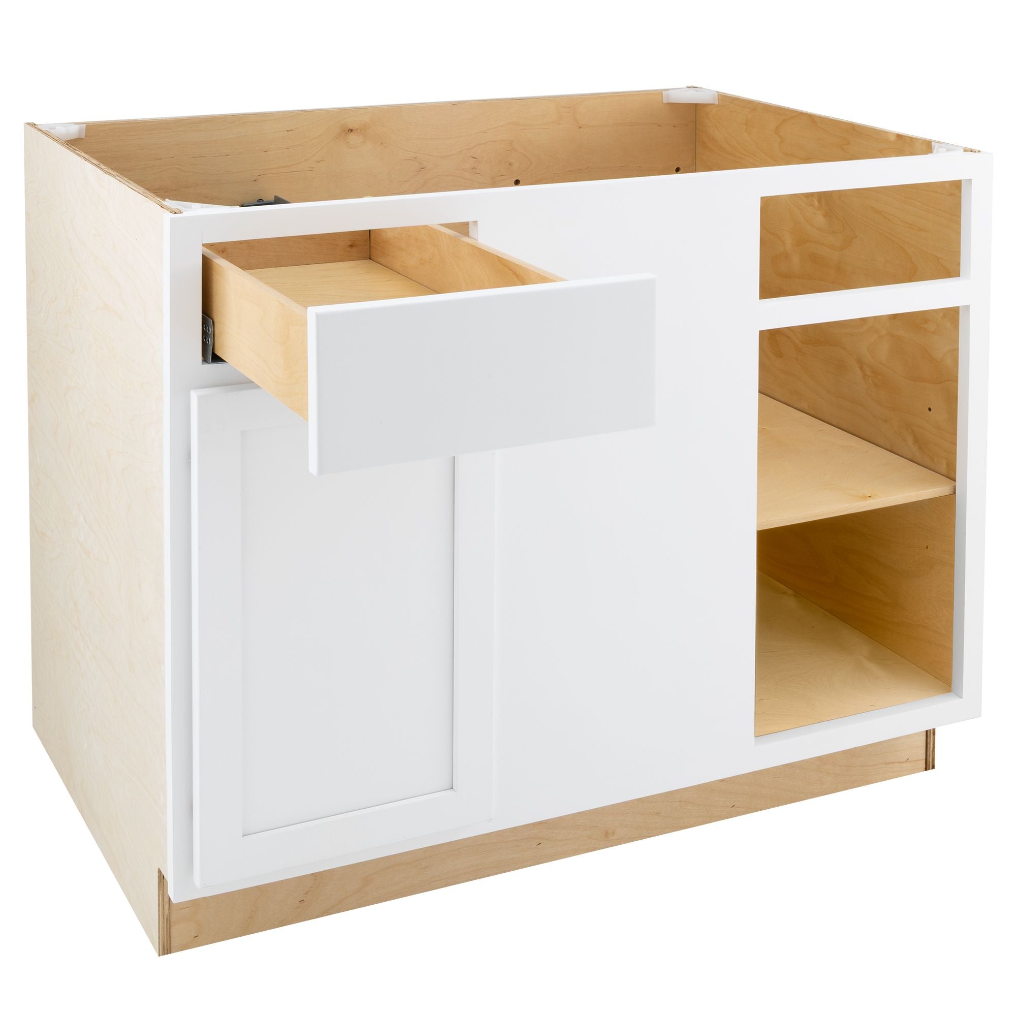 RV Blind Base Corner Cabinet | Pure White
