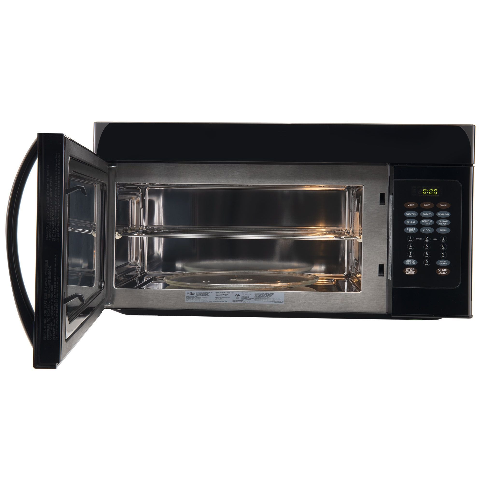 RV Microwave 30" | Black Finish | Over the Range Convection Oven | Replaces High Pointe and Greystone