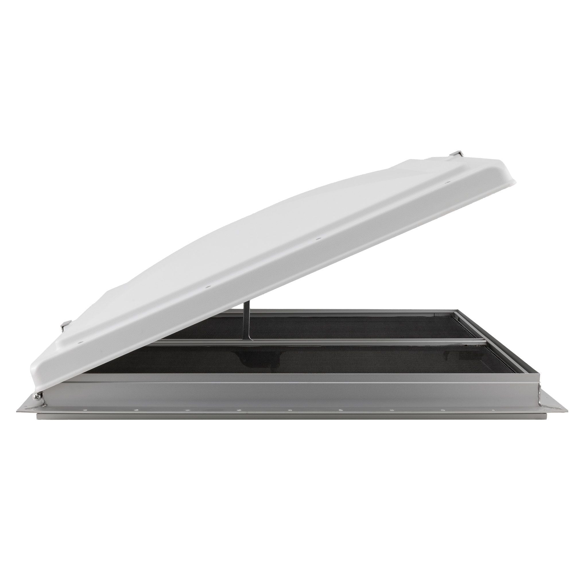 Heng's RV Escape Hatch & Exit Vent | 2" White Metal Garnish | 26" X 26"