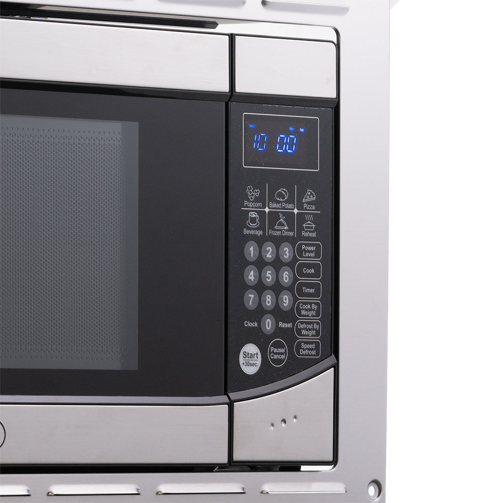 RV 0.9 CF Stainless Microwave | W/ Trim Kit | Graystone Fit