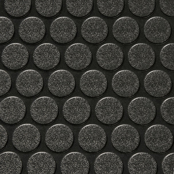 RV Flooring 8' 6" Wide | Coin Pattern | Black