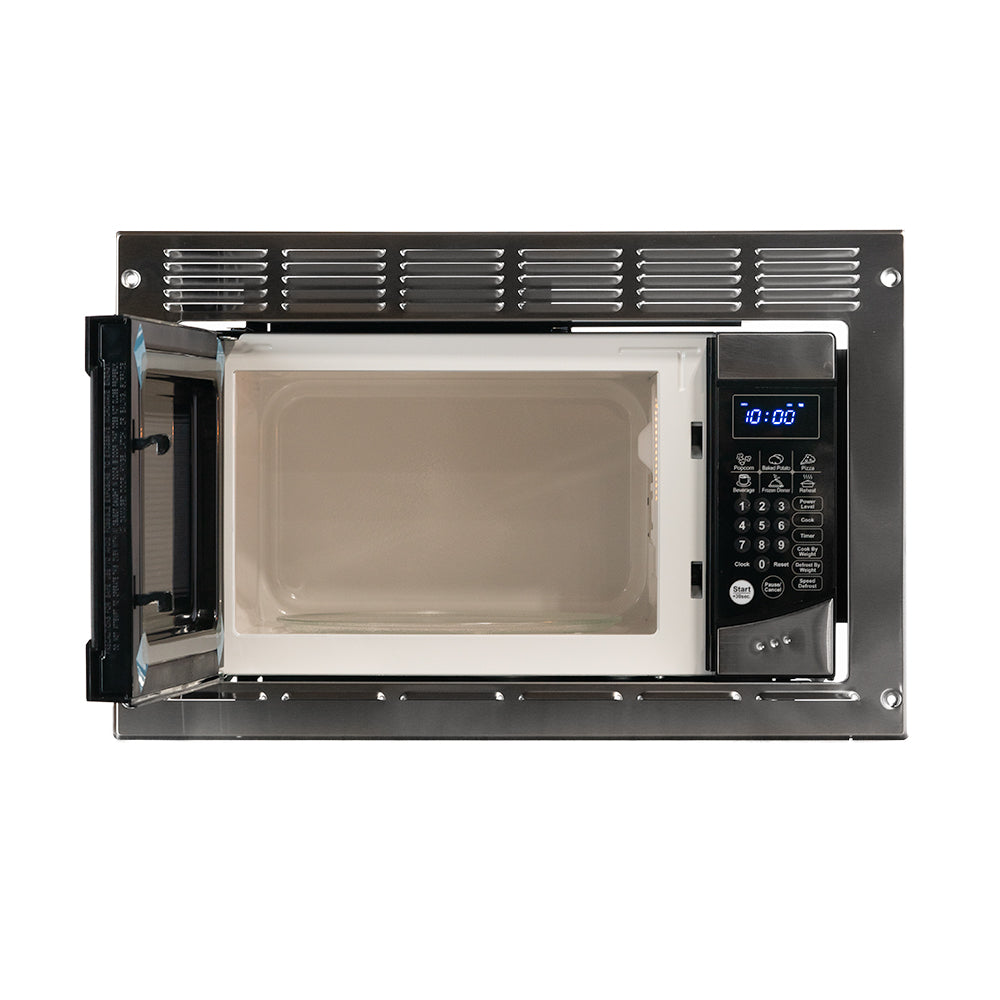 RV 0.9 CF Stainless Microwave | W/ Trim Kit | Graystone Fit