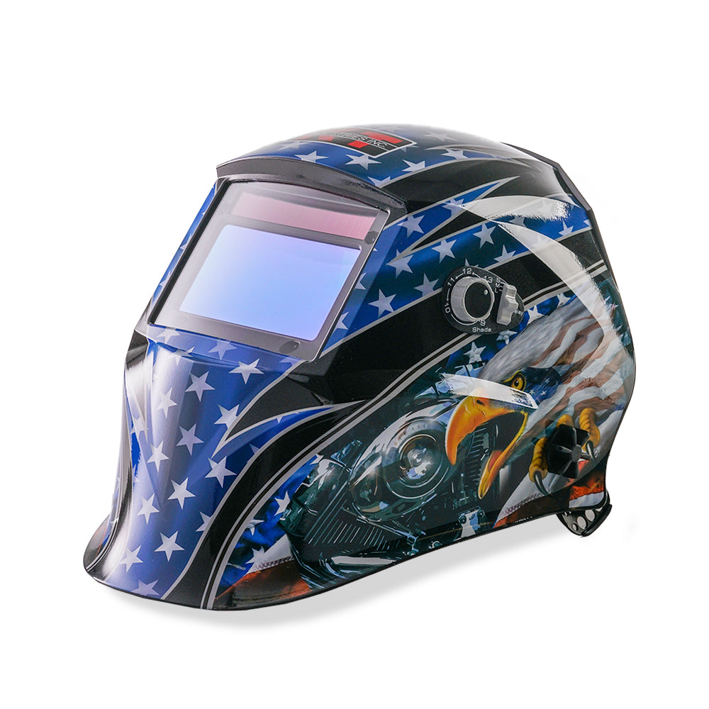 auto darkening motorcycle helmet K-T Industries 4-1073 Independence Auto Darkening Welding Helmet