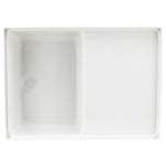 RV Toilet Mount Shower Pan Combo 32" x 23" Left Drain | White