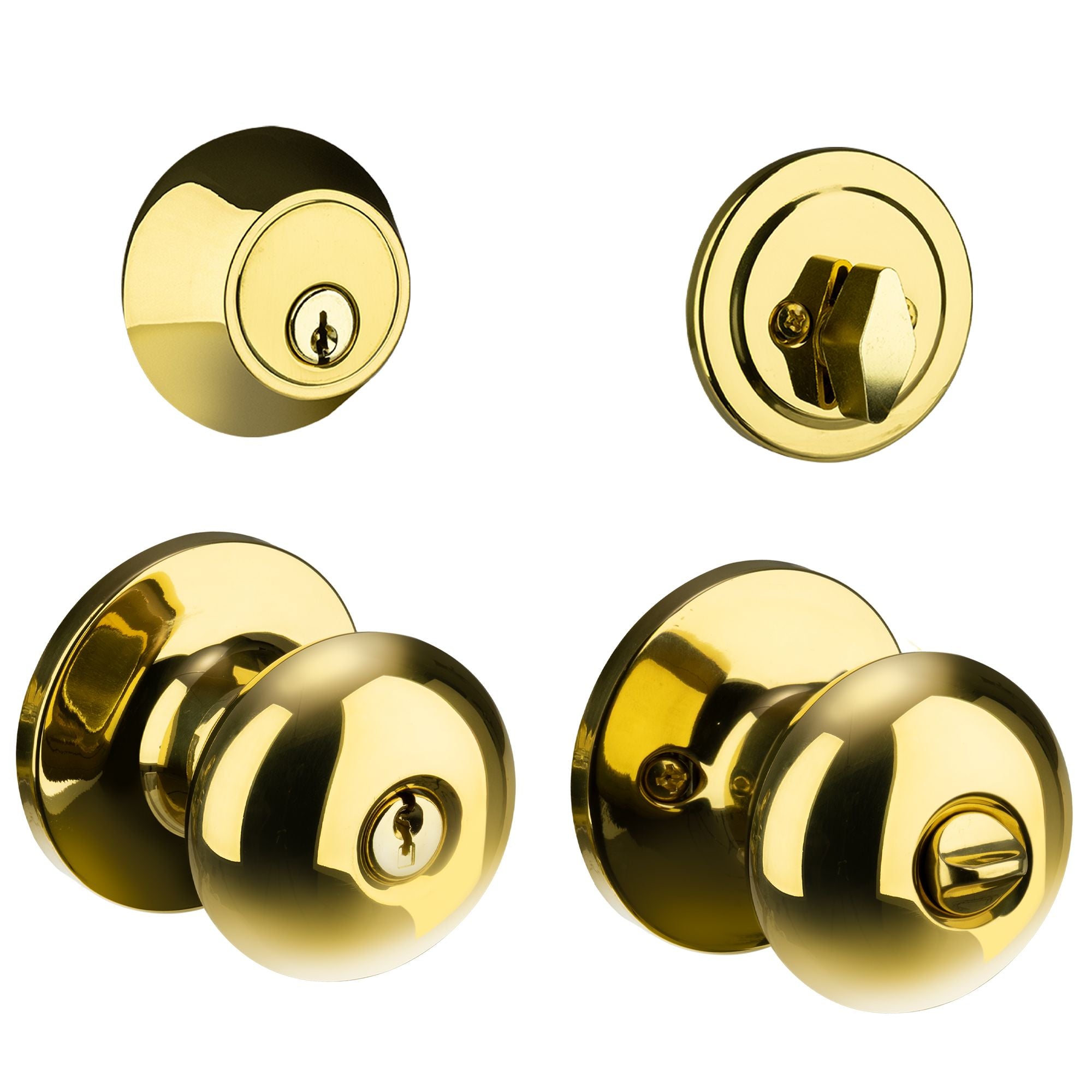 Ultra Security Entry Lock Set | Brass | P/N 85730