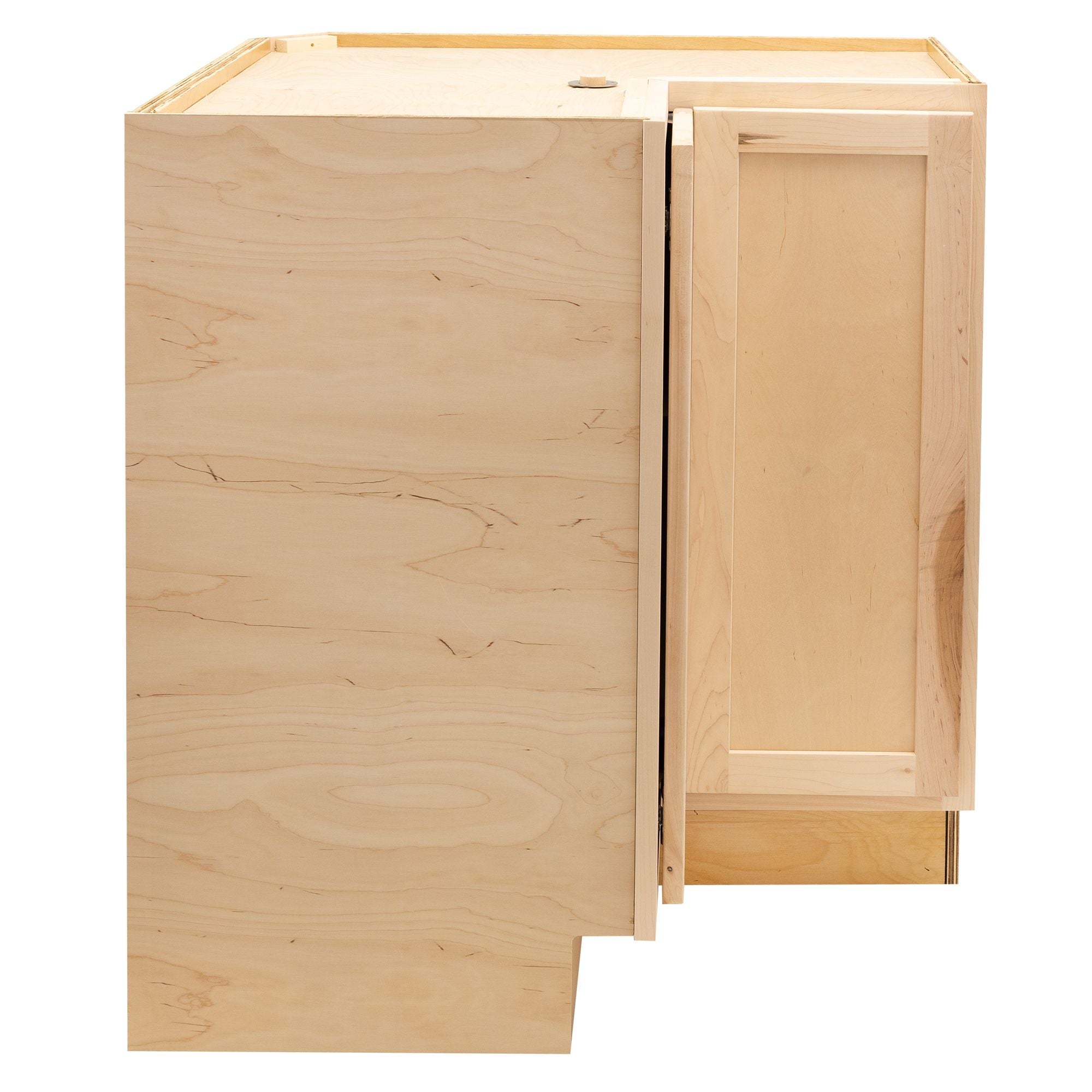 RV Easy Reach Corner Base Cabinet | Unfinished Maple