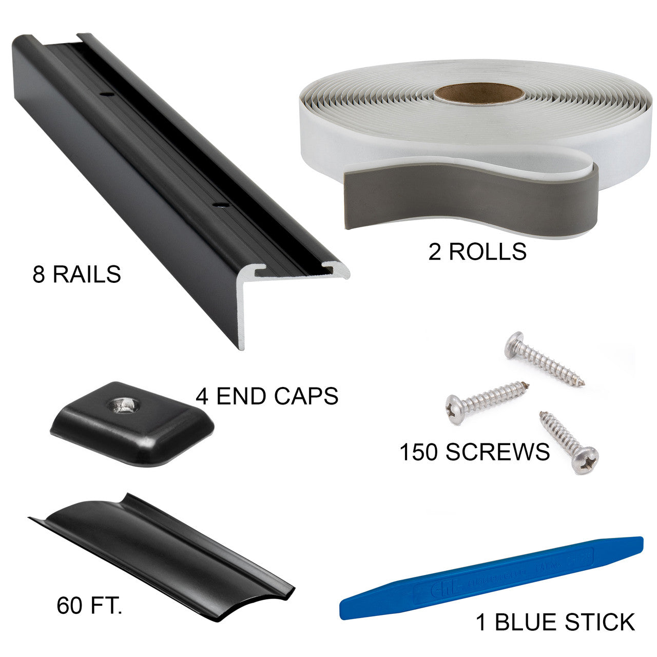RV Trim Kit | Insert Roof Corner | ¾" Leg | 92"
