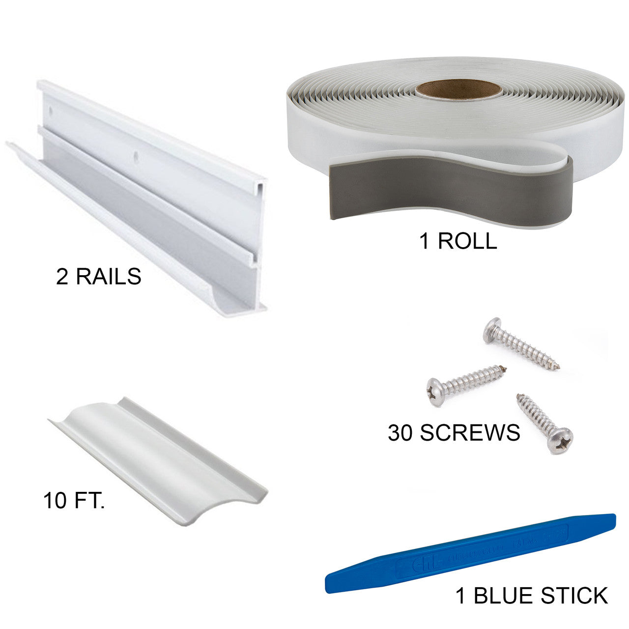 RV Trim for Rain Gutters Kit | 92"