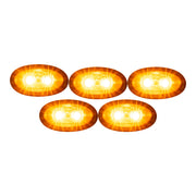 Trailer Surface Mount Lights | 1 1/2" Mini Oval LED Marker Clearance Lights | Exterior Lighting to Improve Visibility & Safety