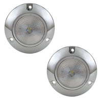 2" RV Light Clear/Amber Round Surface Mount