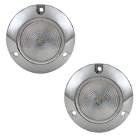 RV 2" LED Surface Mount Light | Round Clear/Red Trailer Marker or Clearance Light | Improved Visibility & Safety