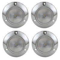 RV 2" LED Surface Mount Light | Round Clear/Red Trailer Marker or Clearance Light | Improved Visibility & Safety