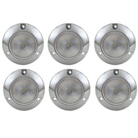 RV 2" LED Surface Mount Light | Round Clear/Red Trailer Marker or Clearance Light | Improved Visibility & Safety