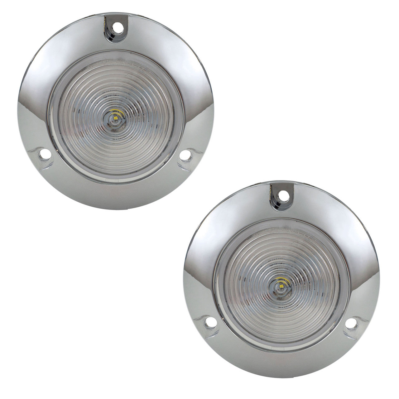 RV 2" LED Surface Mount Light | Round Clear/Clear Trailer Marker or Clearance Light | Improved Visibility & Safety