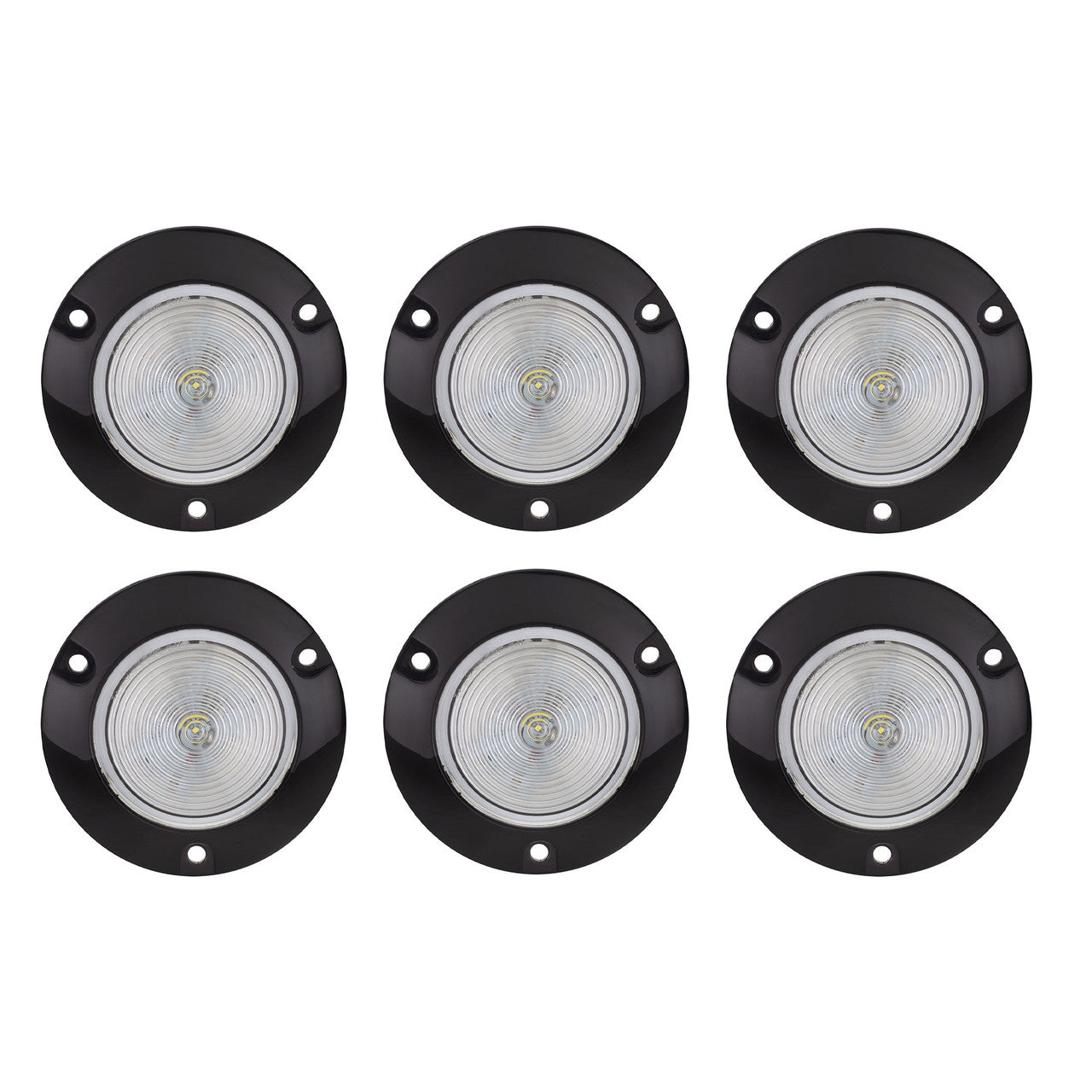 RV 2" LED Surface Mount Light | Round Clear/Clear Trailer Marker or Clearance Light | Improved Visibility & Safety