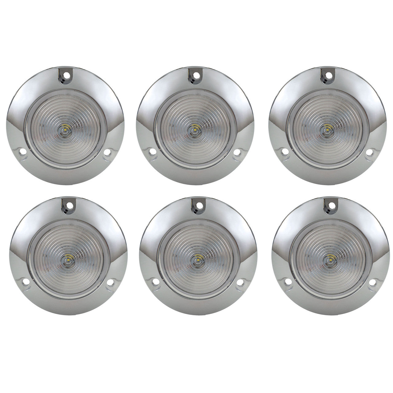 RV 2" LED Surface Mount Light | Round Clear/Clear Trailer Marker or Clearance Light | Improved Visibility & Safety
