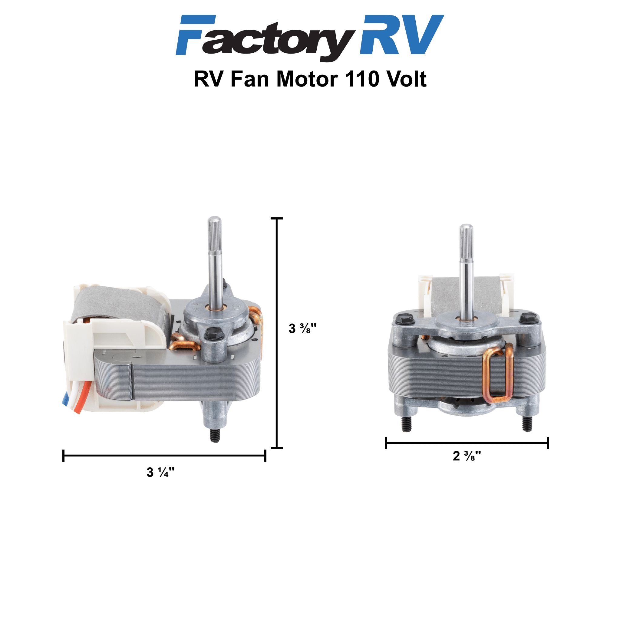 Ventline RV Fan Motor Replacement | BVD0278-00 | 110 Volt