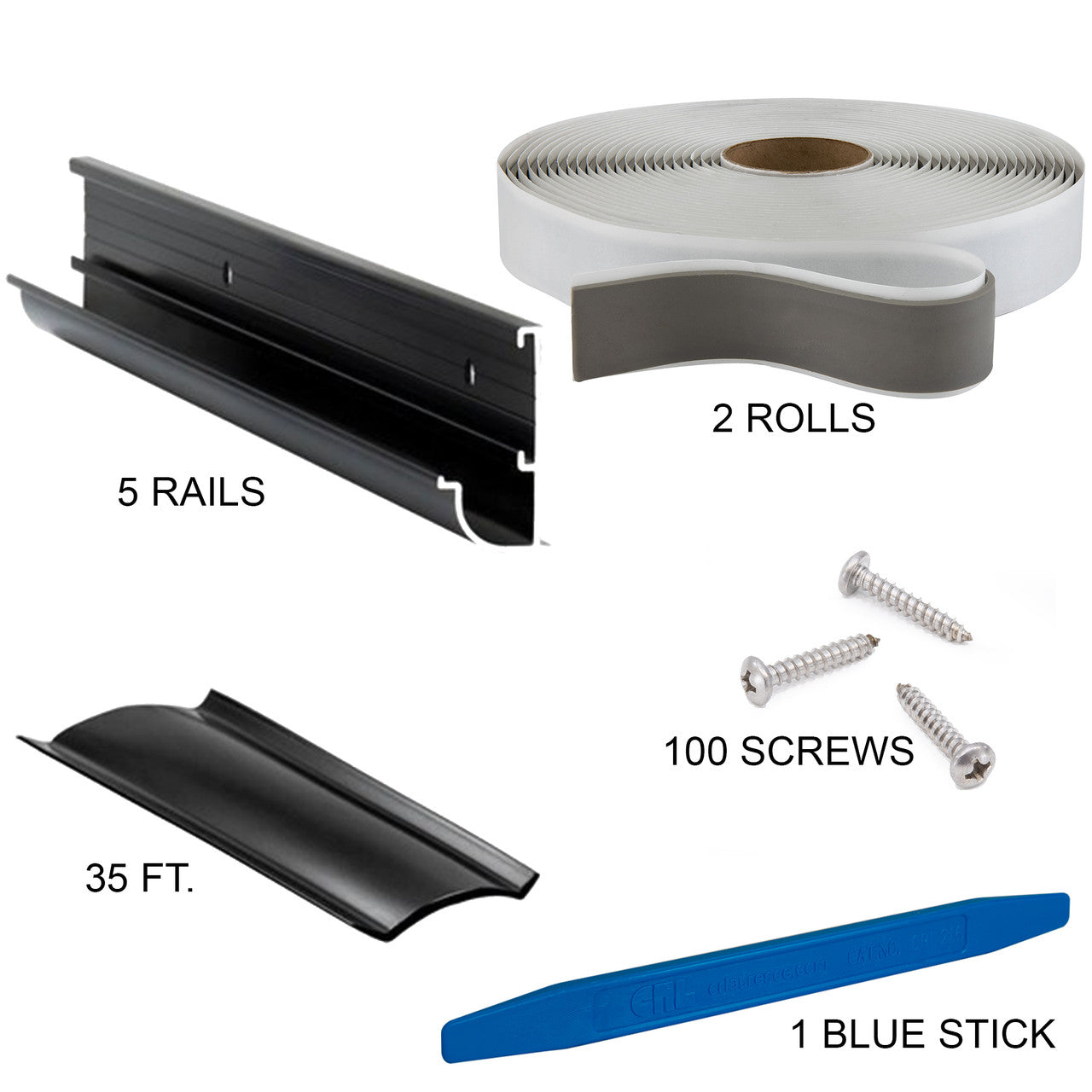 RV Trim for Rain Gutters Kit | 92"
