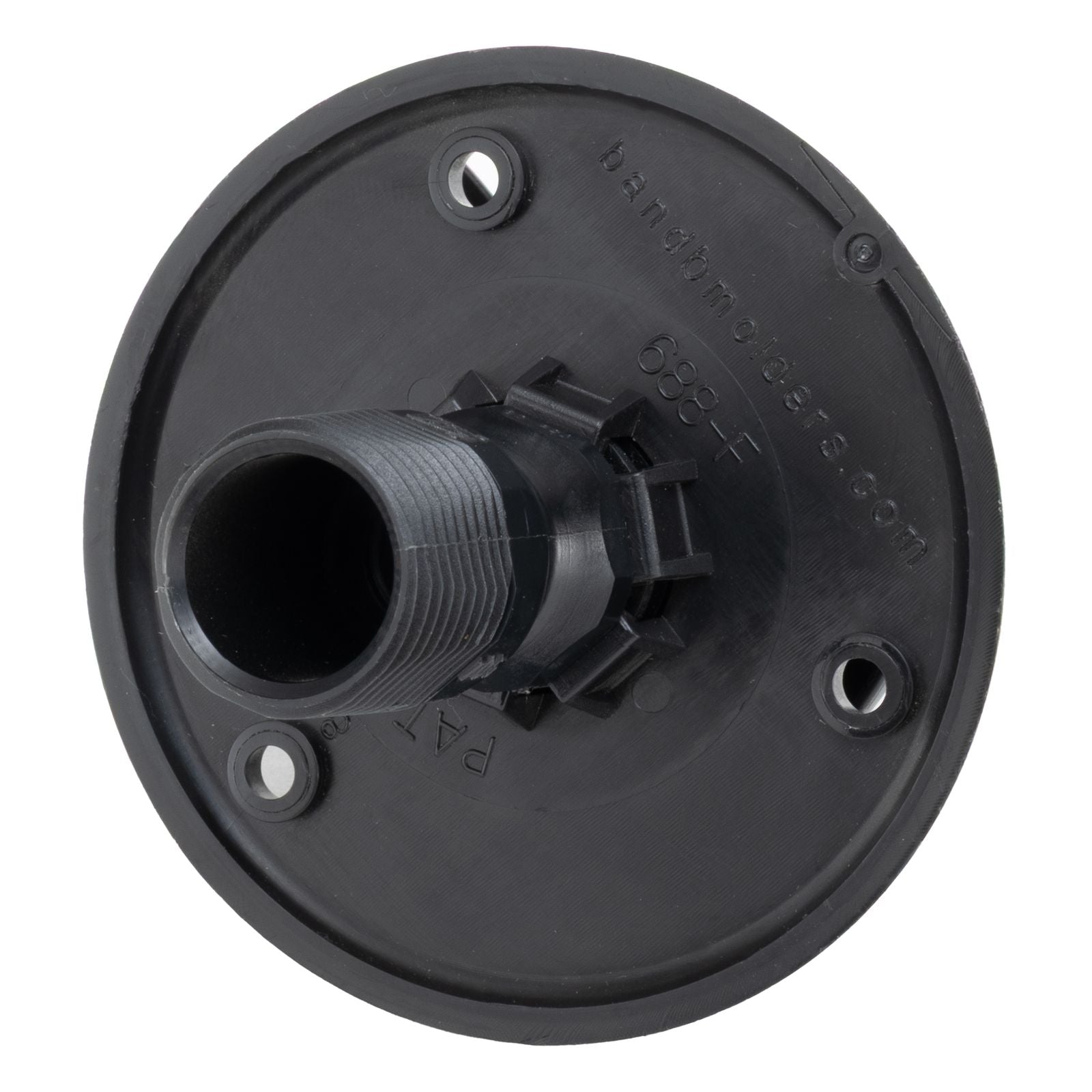 JR Products RV City Water Flange | Black | No Screen