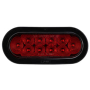 6" Red Oval LED Trailer Tail Light | Includes Grommet & Wire