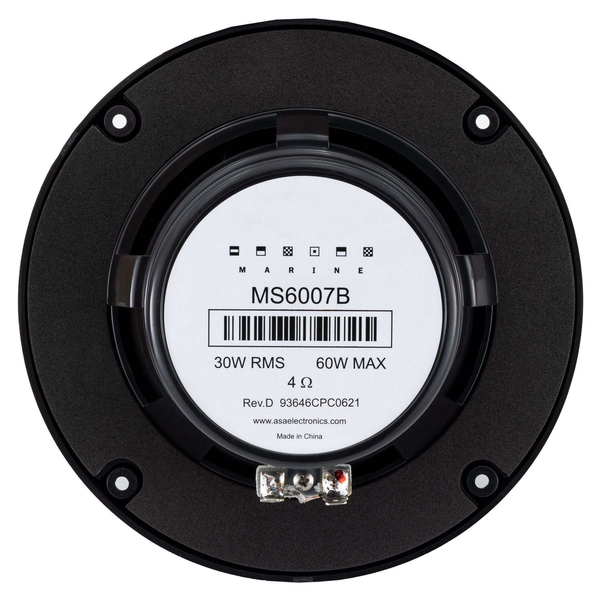 Marine Coaxial Speakers 6.5" MS6007 | White or Black | Pair