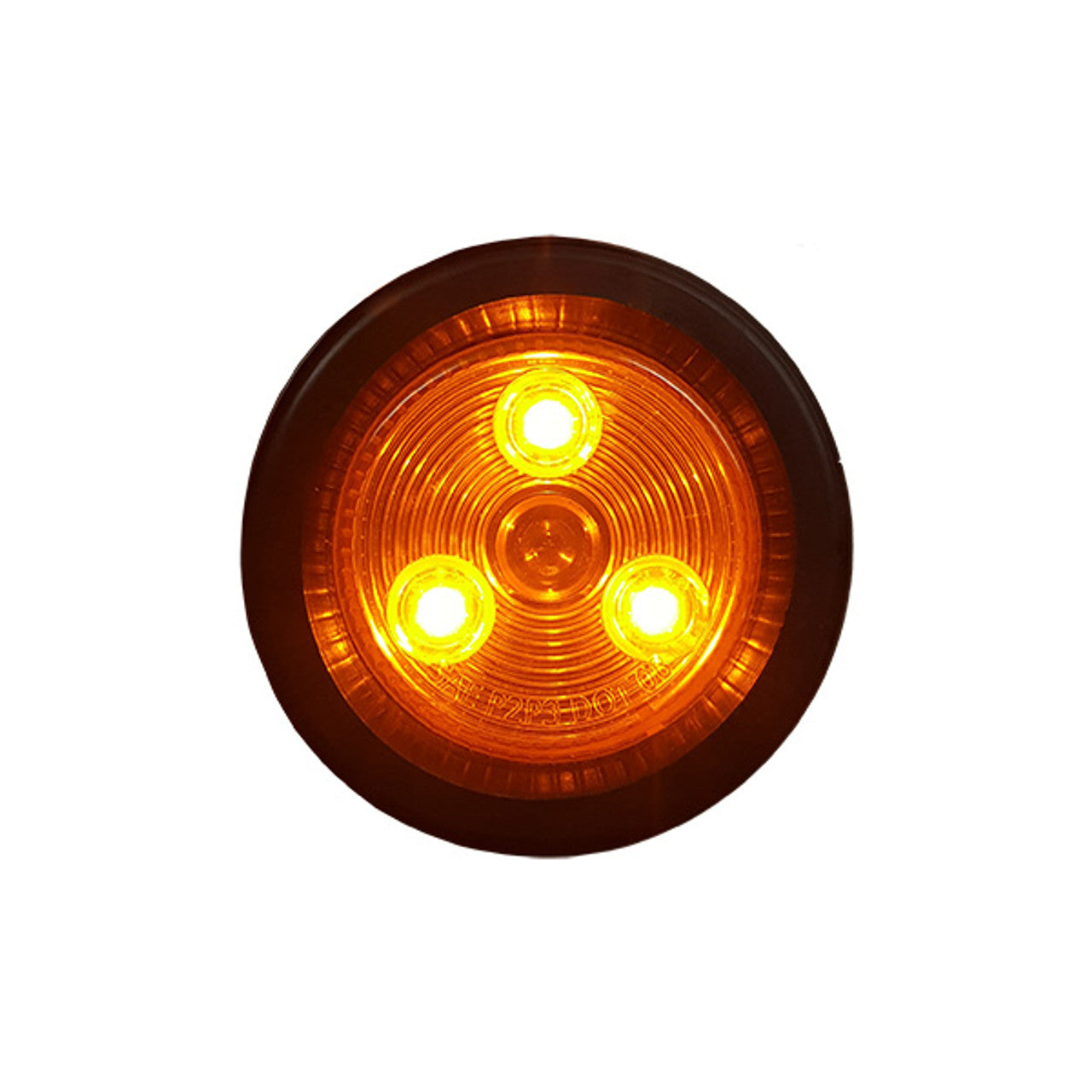 Clearance Marker Trailer Lights | 2" Amber/Amber Round | Exterior Identification Lights | Improves Visibility & Safety