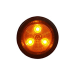 2" Amber/Amber Clearance Markers | Round Exterior RV Identification Lights | Improves Visibility & Safety