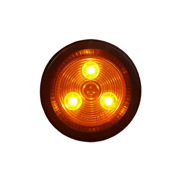 2" Amber/Amber Clearance Markers | Round Exterior RV Identification Lights | Improves Visibility & Safety