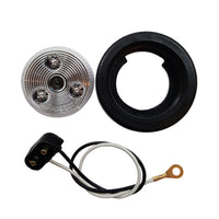 2" Clear/Red Clearance Markers | Round Exterior RV Identification Lights | Improves Visibility & Safety