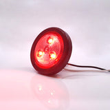 2" Clear/Red Clearance Markers | Round Exterior RV Identification Lights | Improves Visibility & Safety