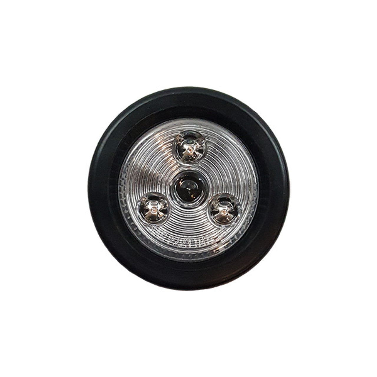 Trailer Marker Lights | 2" Round Clear/Red Exterior