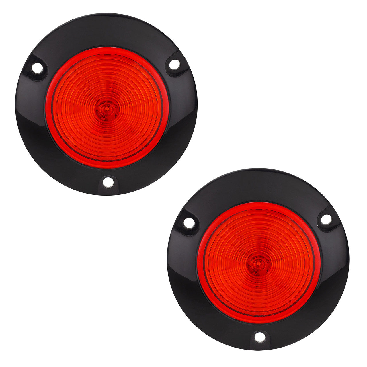 RV 2" LED Surface Mount Light | Round Red/Red Trailer Marker or Clearance Light | Improved Visibility & Safety